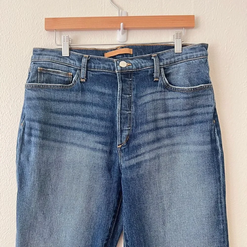 JOE'S Women Jeans Blue The Honor Distressed High Rise Vintage Straight Size 31